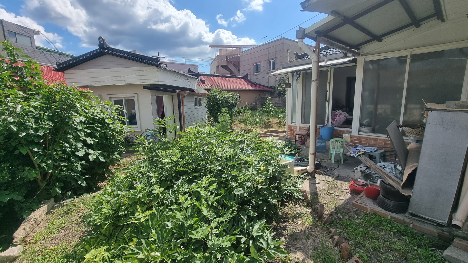 Old house with a large lot, includes a paved path for pedestrian access — image 8
